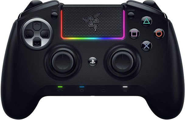 Razer Raiju Ultimate Wireless and Wired Gaming Controller with Mecha Tactile Action Buttons, Interchangeable Parts, Quick Control Panel and RGB Chroma Lighting - RZ06-02600300-R3G1