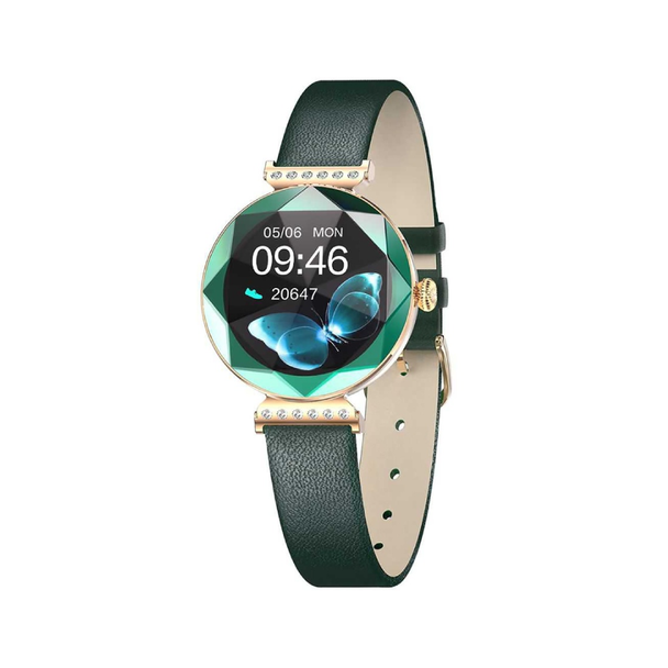 Green Lion Swarovski Smart Watch - Green | GNSWAROSWGN