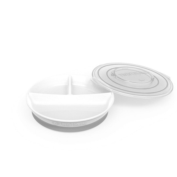 Twistshake Divided Plate 6+m , White | 78177