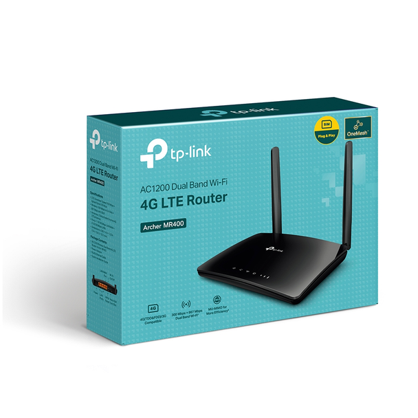 TP-Link AC1200 Wireless Dual Band 4G LTE Router | Archer MR400