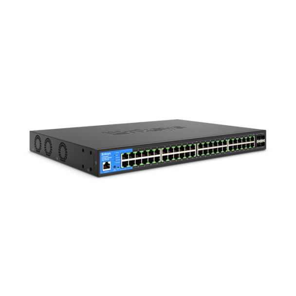 Linksys LGS352MPC-EU 48-Port Managed Gigabit PoE+ Switch With 4 10G SFP+ Uplinks 740W | LGS352MPC-EU