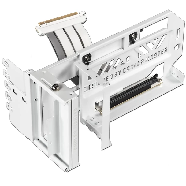 Cooler Master Vertical GPU Holder Kit V3 white steel bracket PCIe riser cable