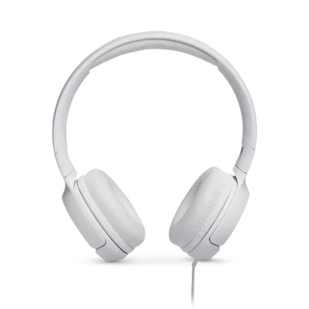 JBL TUNE 500 On-Ear Wired Headphone - White | T500WHT