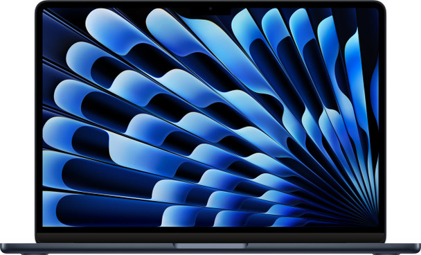 Apple MacBook Air 15" Laptop - Apple M3 with 8-Core CPU - RAM 8GB - SSD 512GB - 10-Core GPU , Midnight | MRYV3