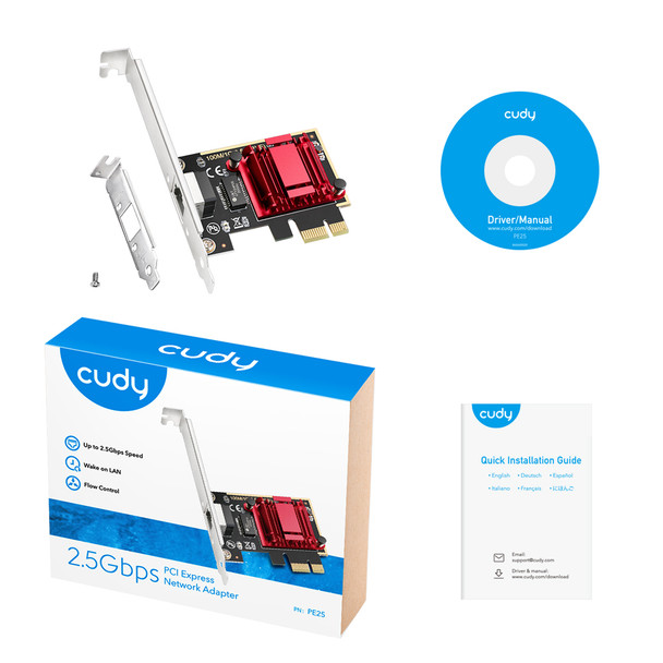 Cudy 2.5 Gbps PCI Express Network Adapter | PE25