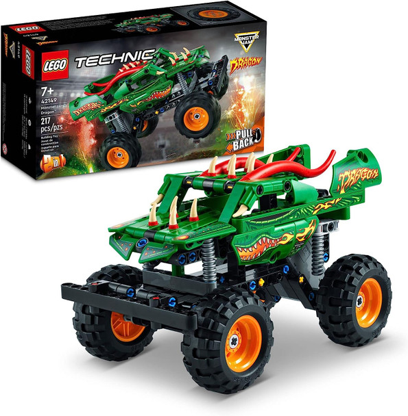 LEGO Technic Monster Jam Dragon Monster Truck Building Toy Set | 42149