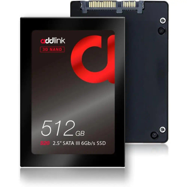 Addlink S20 512GB SSD 2.5" SSD R:500MB/s W: 450MB/s | ad512GBS20S3S