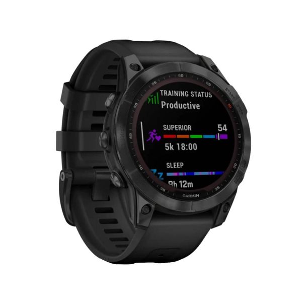 Garmin Fēnix 7 Sapphire Solar - Black DLC Titanium with Black Band - 47mm - Sapphire Solar | 010-02540-35