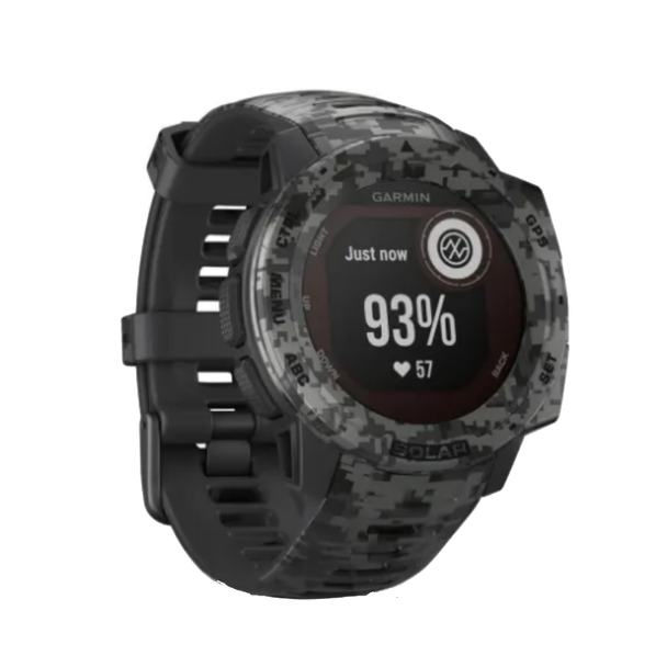 Garmin Instinct Solar Smart Watch – Camo Edition – Graphite Camo Color | 010-02293-05