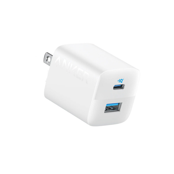 Anker PowerPort 323 Dual Port 33w Wall Charger (USB-C and USB-A) - white | A2326J21-1
