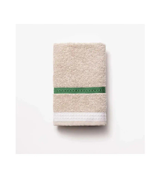 Benetton Home, Guest Towel 30x50cm 450Gms 100% Cotton Beige W/Stripes Neutral Be | BE-0925-BG-KF