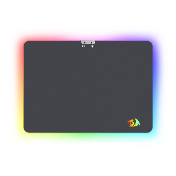 Redragon P010 RGB Mouse Pad, Wired LED Gaming Mouse Pad with 16.8 Million Colors, Hard Non-Slip Rubber Surface Optimized for All MMO Computer Mouse Sensitivity and Sensors