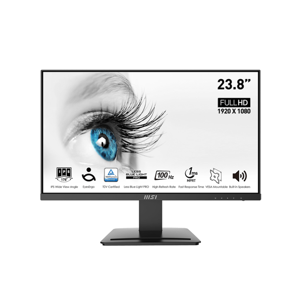 MSI 23.8” Monitor 1920 x 1080 FHD 100Hz Refresh Rate | PRO MP243X