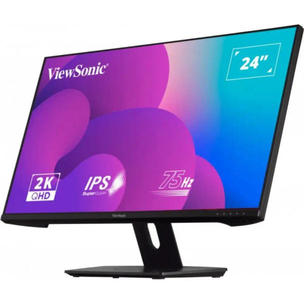 ViewSonic VX2480-2K-SHD 24″ 2K QHD (Quad HD) 2560 x 1440 IPS 75Hz Entertainment Monitor | Vx2480-2K-Shd