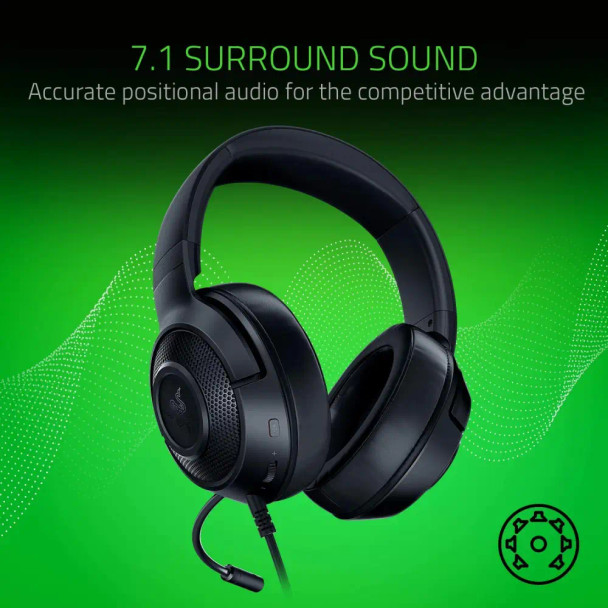 Razer Kraken X LITE AUX Gaming Headset | RAZ0402950100R381