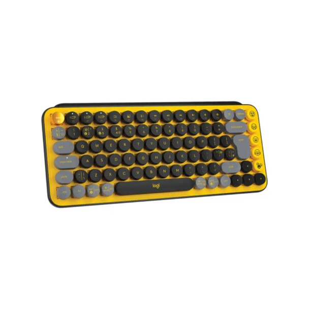 Logitech POP Keys Mechanical Wireless Keyboard - Yellow | ‎920-010816