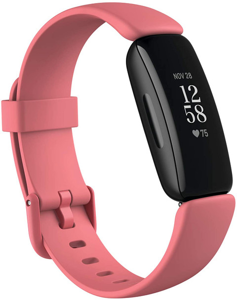 Fitbit Inspire 2 Health & Fitness Tracker with a , 24/7 Heart Rate, Black/Rose | FB418BKCR