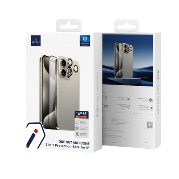 WIWU 2 in 1 Protection sets for Iphone 15 Pro | Wi-IP002