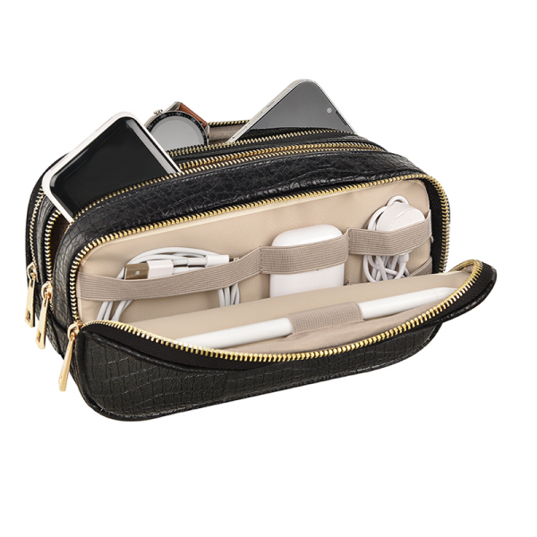 WIWU Salem Pouch LUX Bag , Coroc Black | SPLUXCBK