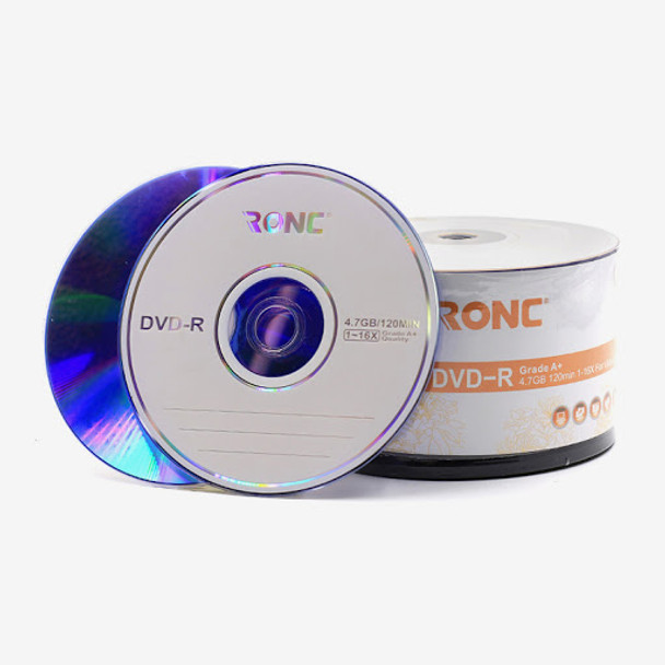 RONC Blank DVD-R 1-16X 4.7GB 120min - 50 Discs