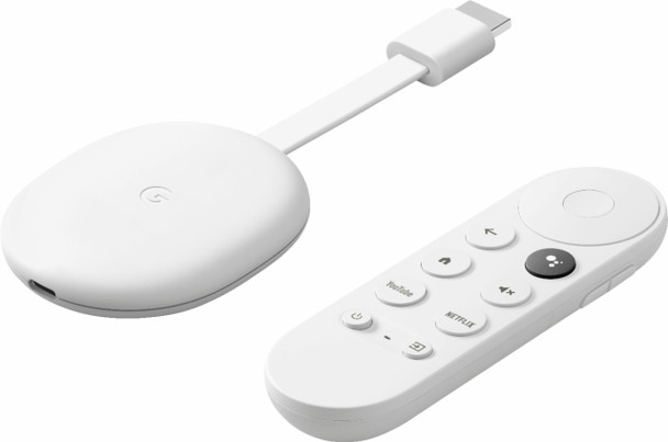 Chromecast with Google TV - 4K - Snow | GA01919-US (10002002)