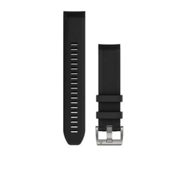 Garmin QuickFit Watch 22 mm Straps for MARQ, Black Silicone Strap | 010-12738-05