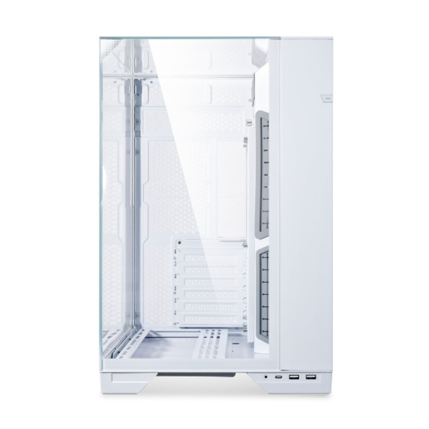 Lian Li O11 Vision White Aluminum/Steel/Tempered Glass ATX Mid Tower Computer Case Model | G99.O11VW.00