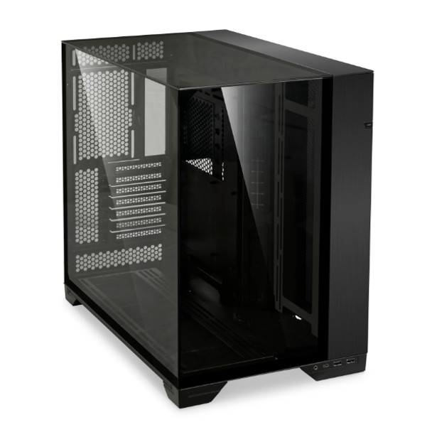 Lian Li O11 Vision Black Aluminum/Steel/Tempered Glass ATX Mid Tower Computer Case Model | G99.O11VX.00