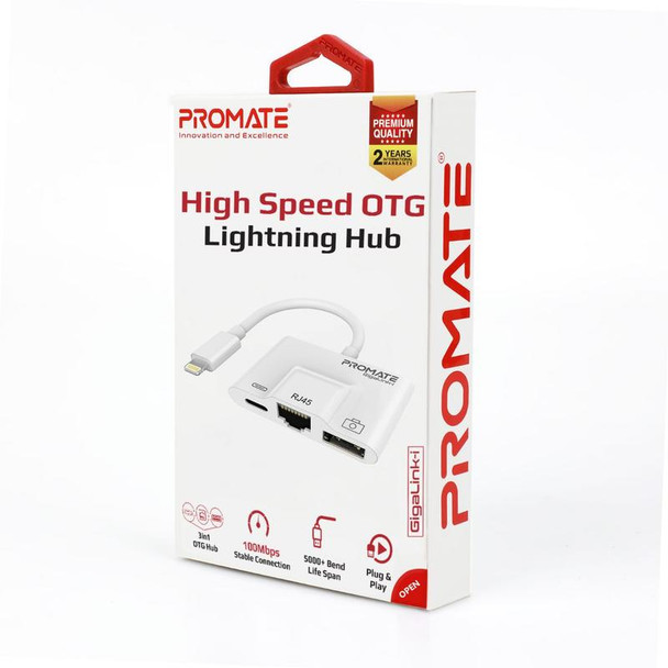 PROMATE PROMATE 3-in-1 High Speed OTG Lightning Hub | GigaLink-i (6959144044705)