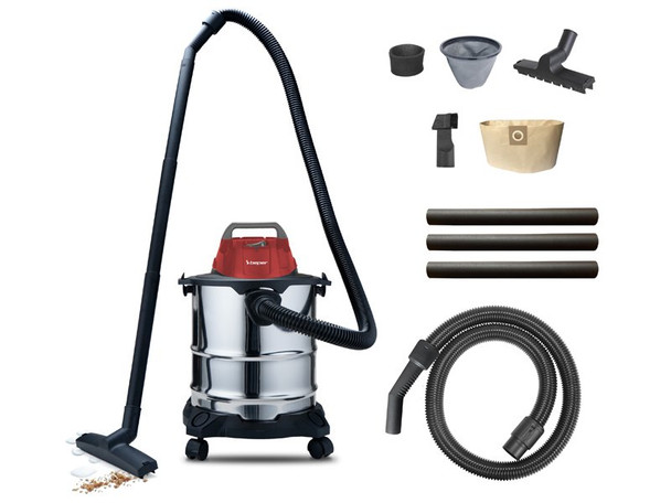 Beper Wet And Dry Vacuum Cleaner Capacity Of 20L, 1000W, 5M Cable, 2-In-1 Crevice Nozzle, Paper Bag | BEP-P202ASP300