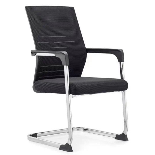 Valencia Visitor Chair ,Black Mesh |  HS-114C (315)