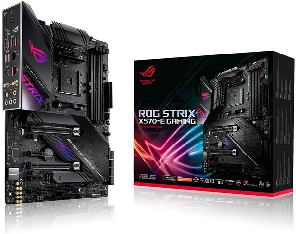 ASUS ROG Strix X570-E Gaming ATX Motherboard- PCIe 4.0, Aura Sync RGB Lighting, 2.5 Gbps and Intel Gigabit LAN, WIFI 6 (802.11Ax), Dual M.2 Heatsinks