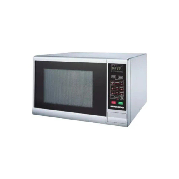 Black & Decker Microwave 30L 1000W,With Grill, Silver | MZ3000PG-B5