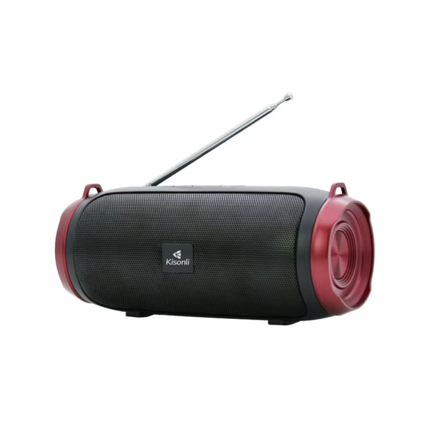 Kisonli KS-2000 Bluetooth Computer System Speaker, Black/Red | KS-2000