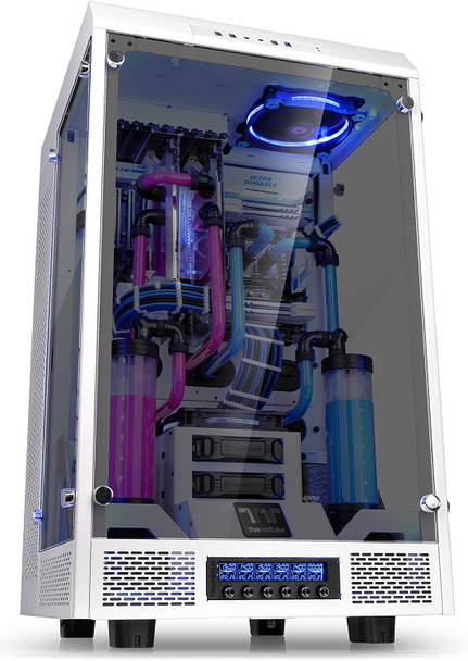 Thermaltake Tower 900 Snow Edition Tempered Glass Fully Modular E-ATX Vertical Super Tower Computer Chassis CA-1H1-00F6WN-00