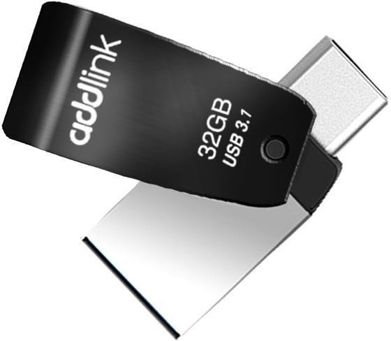 Addlink T65 32GB OTG 2in1 (Type C + USB 3.1) - Black | ad32GBT65G3