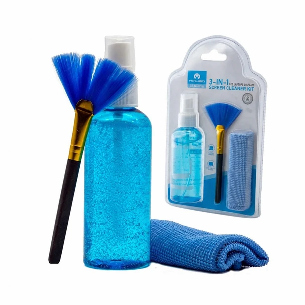 MIKUSO 3-in-1 Multipurpose Laptop Cleaning Kit Microfiber, Brush Cleaner Set for Keyboard PC Screen Phone | CLN-016