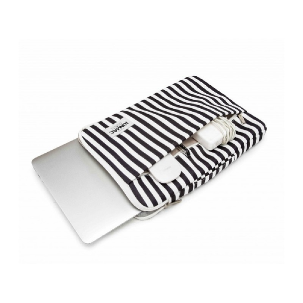 Kinmac Vertical Design Sleeve - Black Stripe - 13-14 Inch | KMS406
