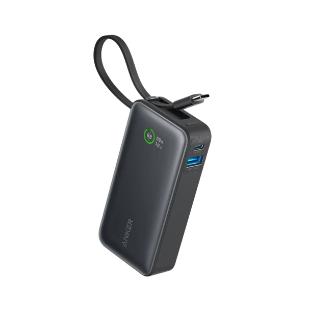 Anker Nano Power Bank 30W with Built-In USB-C Cable | A1259H11