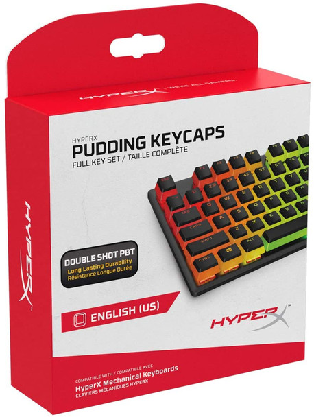 KINGSTON HYPERX PUDDING KEYCAPS SHOT PBT US | HKCPXP-BK-US/G