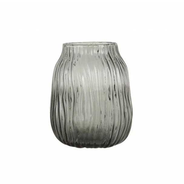 Karaca Home Janis Glass Vase – [19,5x16cm] Grey |  200.22.11.0004