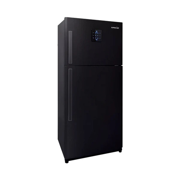 SUPER CHEF Refrigerator Top Mount 24CF No Frost Black | KH540LN/15 BLK