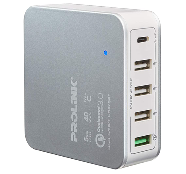 PROLINK 5 PORT USB CHARGER INTELLISENSE | PDC54001