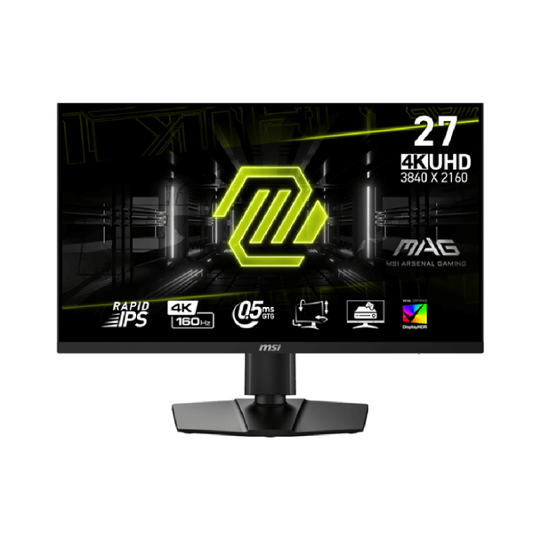 MSI MAG 274UPF E2 27-inch 4K UHD 160Hz gaming monitor metallic black front view