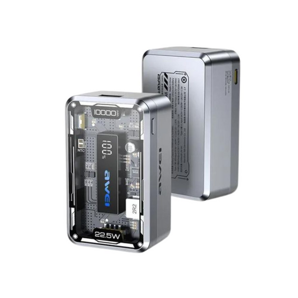 AWEI Power Bank Transparent Grey | P111K-GREY
