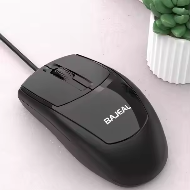 OEM Bajeal D2 Wired Mouse, Black