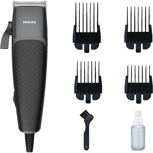 Philips Series 3000 HC3100/13 corded hair clipper with stainless steel blades and 4 click-on combs