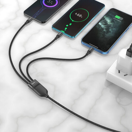Hoco Ultra 3-in-1 Fast Charging Data Cable | U104