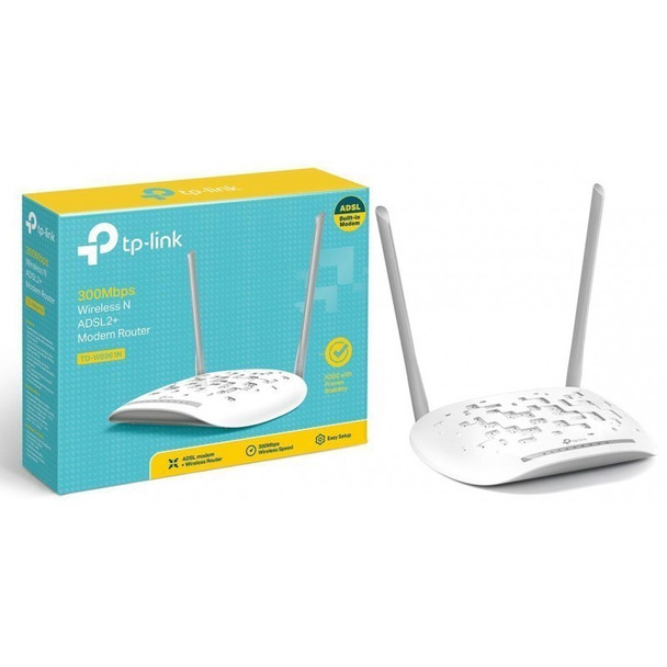 TPLINK 300Mbps Wireless N ADSL2+ Modem Router | TD-W8961N