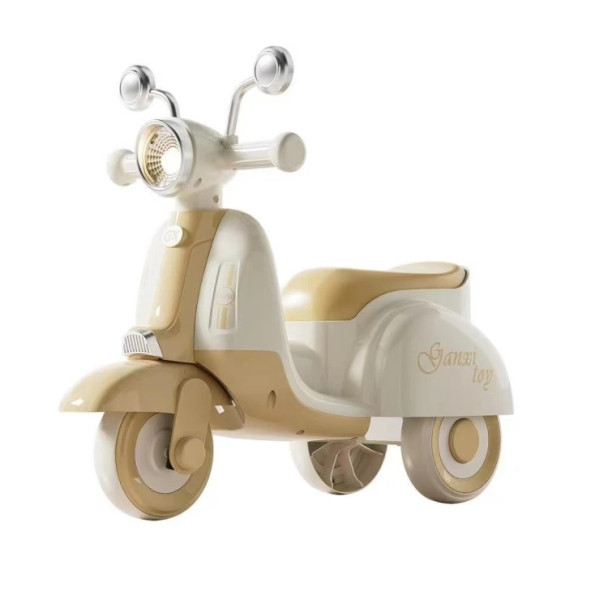 Kids Ride-On Retro Scooter – Beige | AL968A